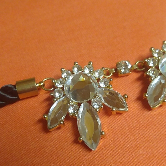 🐾 2 For $16 Black Corded Bling Choker Necklace - Picture 6 of 6